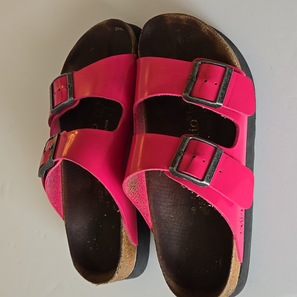 Papillio Birkenstock Vibrant Pink Sandals - Picture 10 of 11